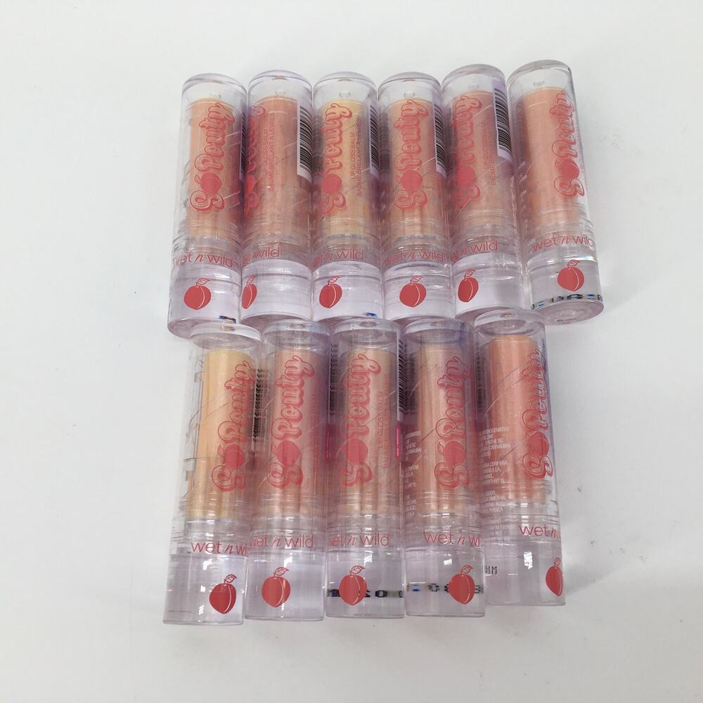 Wet N Wild So Pouty Lip Gloss Balm Lot 11 Peach Bum Sealed BNIP Clean Girl